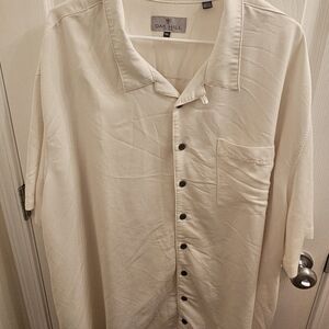 Oak Hill 4XL Men's Dress/Resort/Vacation Cream Shirt